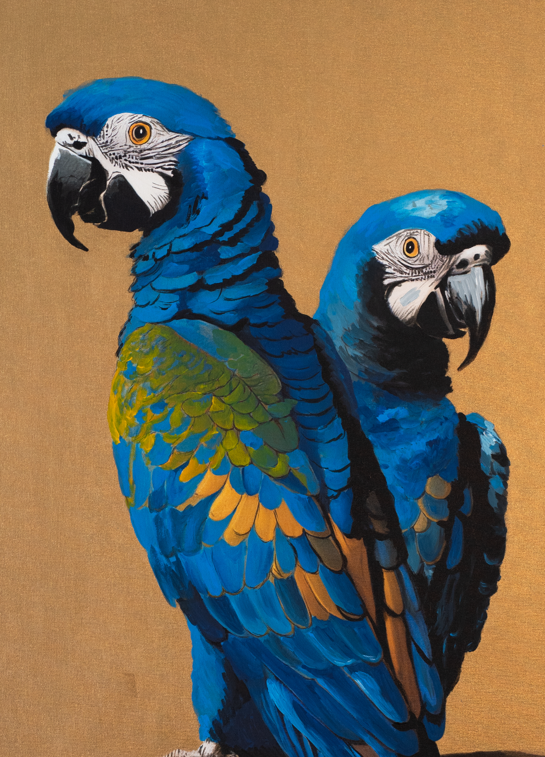 Two Blue Parrots