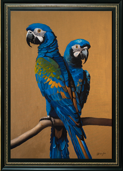 Two Blue Parrots